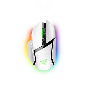Razer Basilisk V3 Pro Mouse Gamer Inalámbrico RGB Blanco Ergonomico Diestro 30K DPI, 11 Botones Programables, HyperSpeed Wireless, Bluetooth, FPS Esports, Blanco