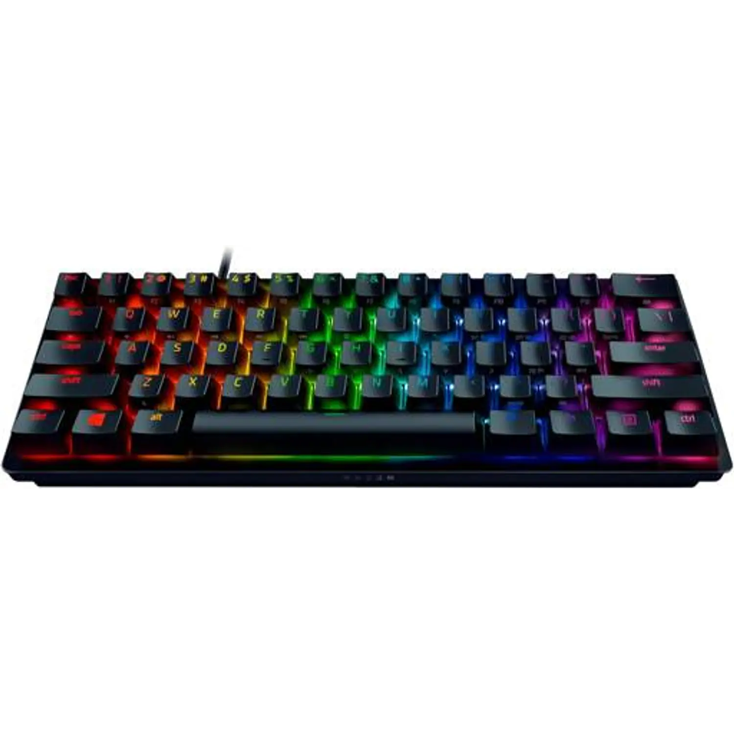Razer Huntsman Mini 60% Teclado Gamer Mecánico Óptico RGB, Switches Razer Linear Optical, USB-C, Chroma RGB, PBT, Aluminio, Esports, Compacto 4