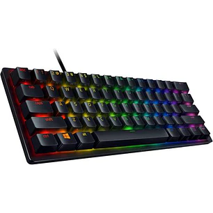 Razer Huntsman Mini 60% Teclado Gamer Mecánico Óptico RGB, Switches Razer Linear Optical, USB-C, Chroma RGB, PBT, Aluminio, Esports, Compacto