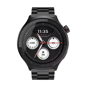 Motorola Moto Watch Smartwatch Powered by Polar Negro, Bluetooth, Pantalla OLED 1.4”, GPS Dual, Llamadas, Monitoreo Salud, IP68