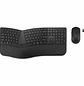 Kensington K72486ES Pro Fit Ergo KM680 EQ, Kit Teclado y Mouse Inalámbrico, Combo Ergonómico Bluetooth, Mouse 2400 DPI, USB-C, Negro - thumbnail 1