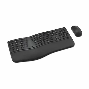 Kensington K72486ES Pro Fit Ergo KM680 EQ, Kit Teclado y Mouse Inalámbrico, Combo Ergonómico Bluetooth, Mouse 2400 DPI, USB-C, Negro