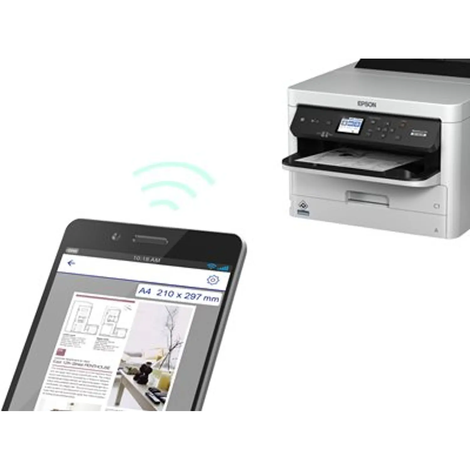 Epson WorkForce Pro WF-M5299 Impresora Monocromática A4, Dúplex, WiFi, Ethernet, NFC, 24 ppm, PrecisionCore 4