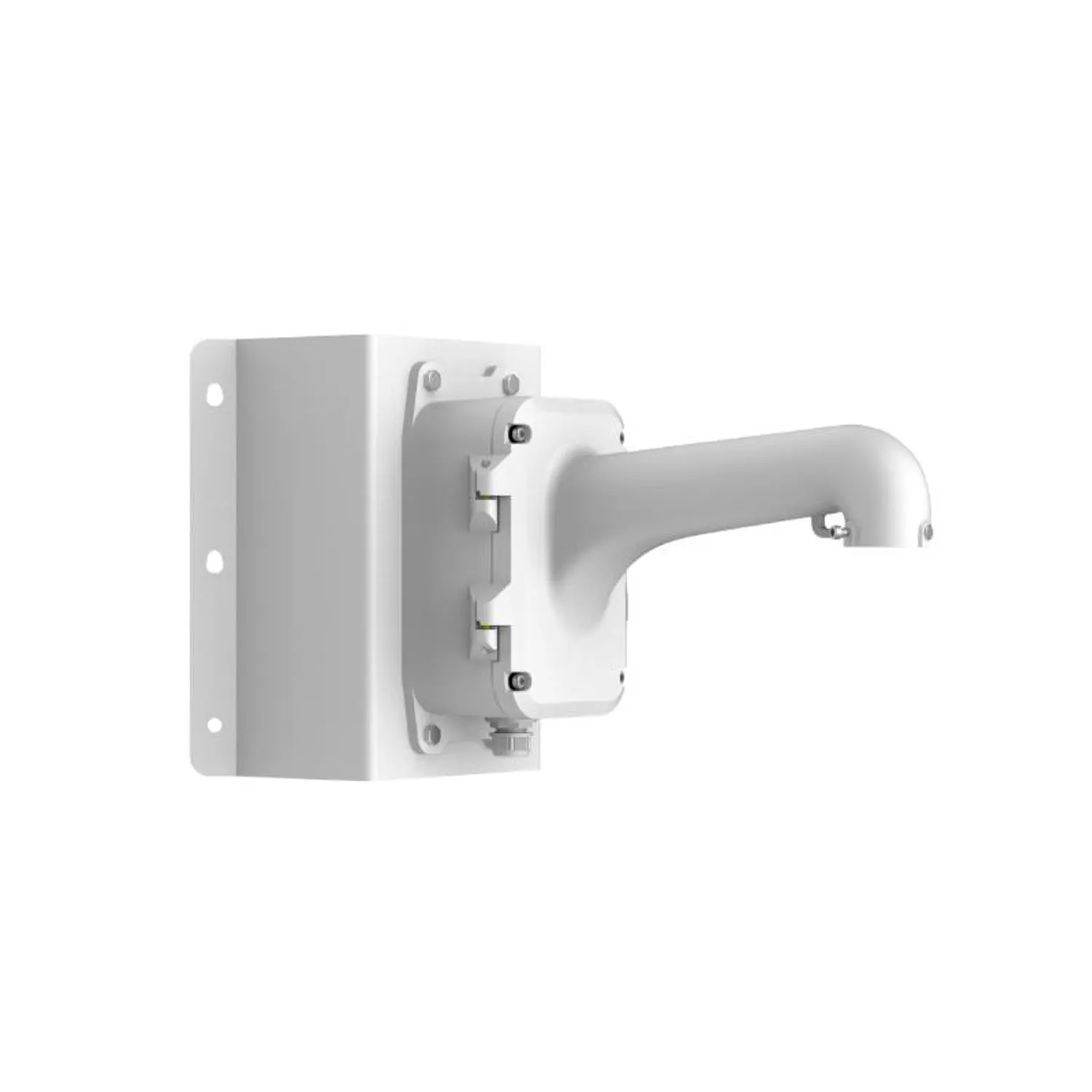 Hikvision DS-1604ZJ Soporte Cámara Domo, Montaje en Pared, Caja de Conexiones, Speed Dome, CCTV Hikvision, Aluminio, Seguridad Exterior, Pro Series, DarkFighter