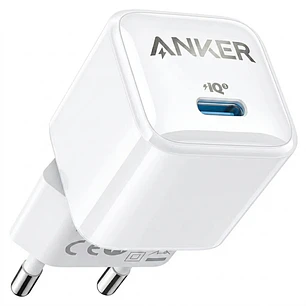 Anker Nano Cargador USB-C 20W Power Delivery, Compacto y Rápido para iPhone, iPad, Galaxy y Pixel
