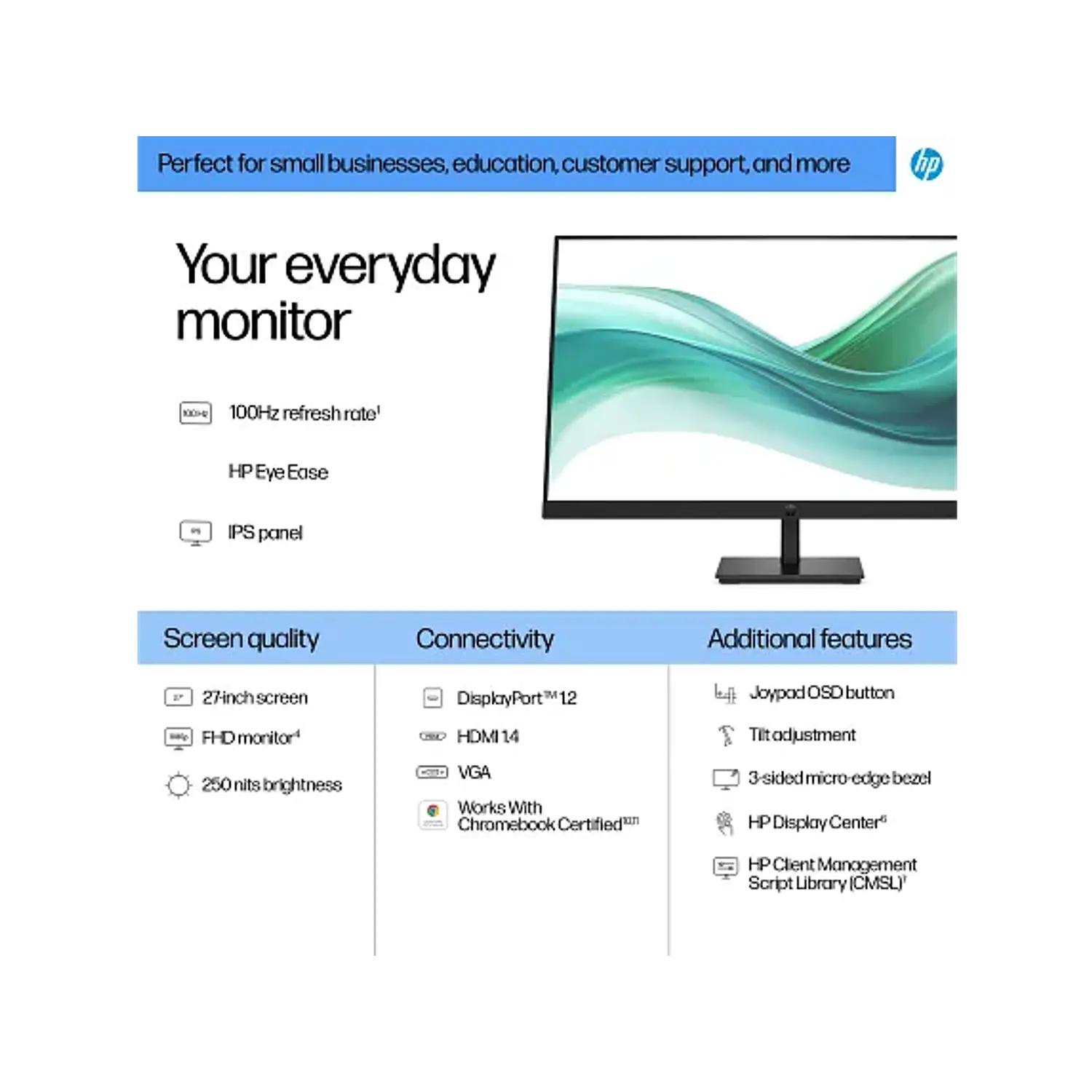 HP Serie 3 Pro 327ph Monitor 27