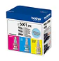 Brother BT50013PKMEX, Pack 3 Botellas de Tinta Original, Cian, Magenta y Amarillo - Miniatura 2