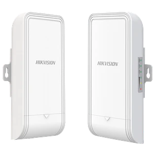 Hikvision DS-3WF1000-EI-2N Kit Puente Inalámbrico 2.4 GHz, 300 Mbps, Alcance 1 km, Antena MIMO 7 dBi, IP55