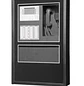 Notifier DR-C4, Puerta Negra con Ventana de 3 Niveles para Gabinete CAB-4 - Miniatura 1