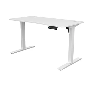 Xtech XTF-CD211 Escritorio Eléctrico Ajustable, Escritorio sit Stand, Gamer Ergonómico, Elevable, Altura Regulable, Oficina Home Office, Blanco