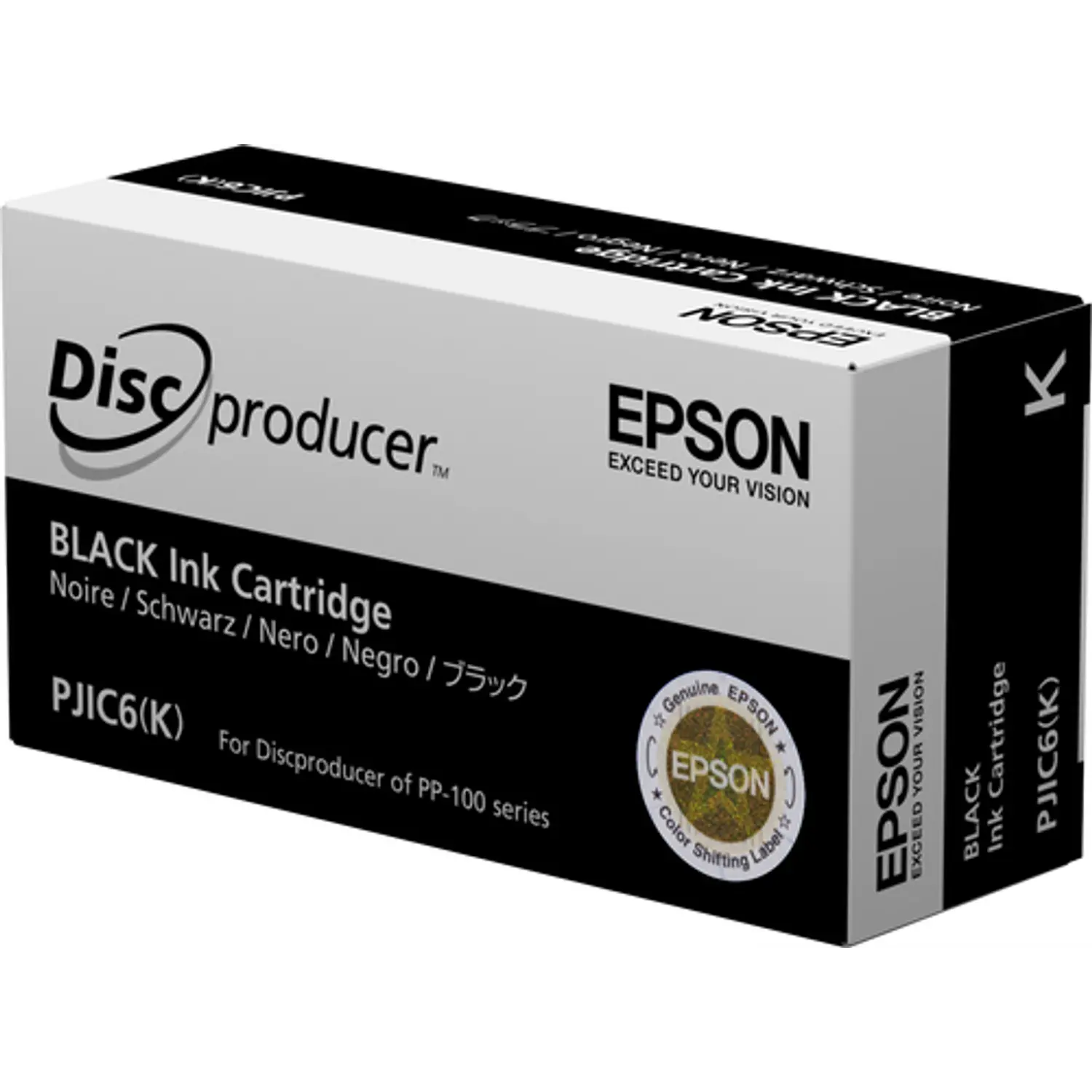 Epson C13S020693, Discproducer, Cartucho de Tinta Negro, PJIC7(K)
