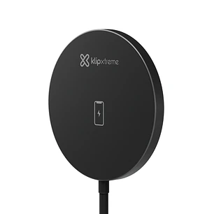 Klip Xtreme KDC-010 Cargador Inalámbrico Magnético 15W, Base MagSafe, Cargador Qi USB-C, Carga Rápida para iPhone, AirPods y Audífonos TWS