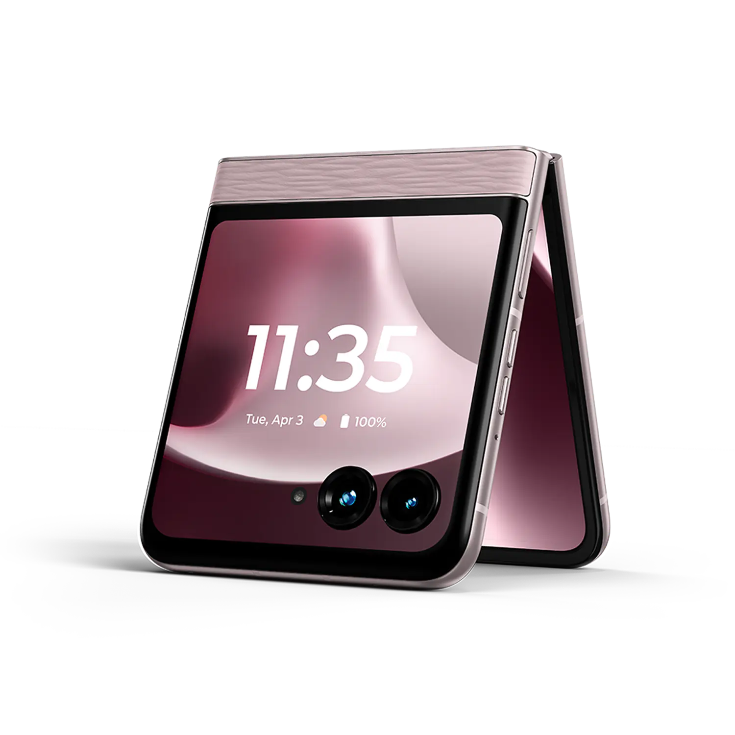 Motorola Razr 70 Smartphone Plegable 5G, 6.9'' AMOLED LTPO 120Hz, Cámara Dual 50MP+50MP OIS, 8GB RAM, 256GB, Android 16, IP48, Rosa 1