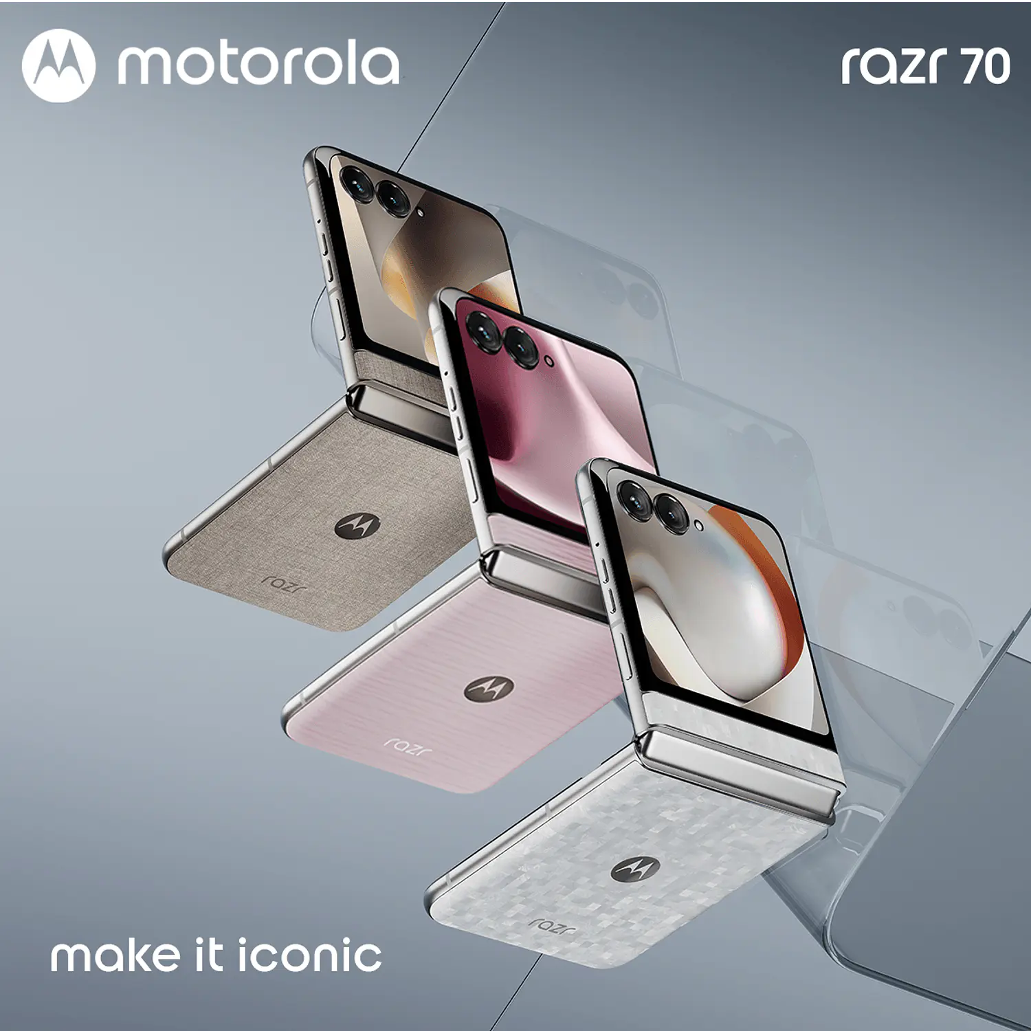 Motorola Razr 70 Smartphone Plegable 5G, 6.9'' AMOLED LTPO 120Hz, Cámara Dual 50MP+50MP OIS, 12GB RAM, 512GB, Android 16, IP48, Blanco 7