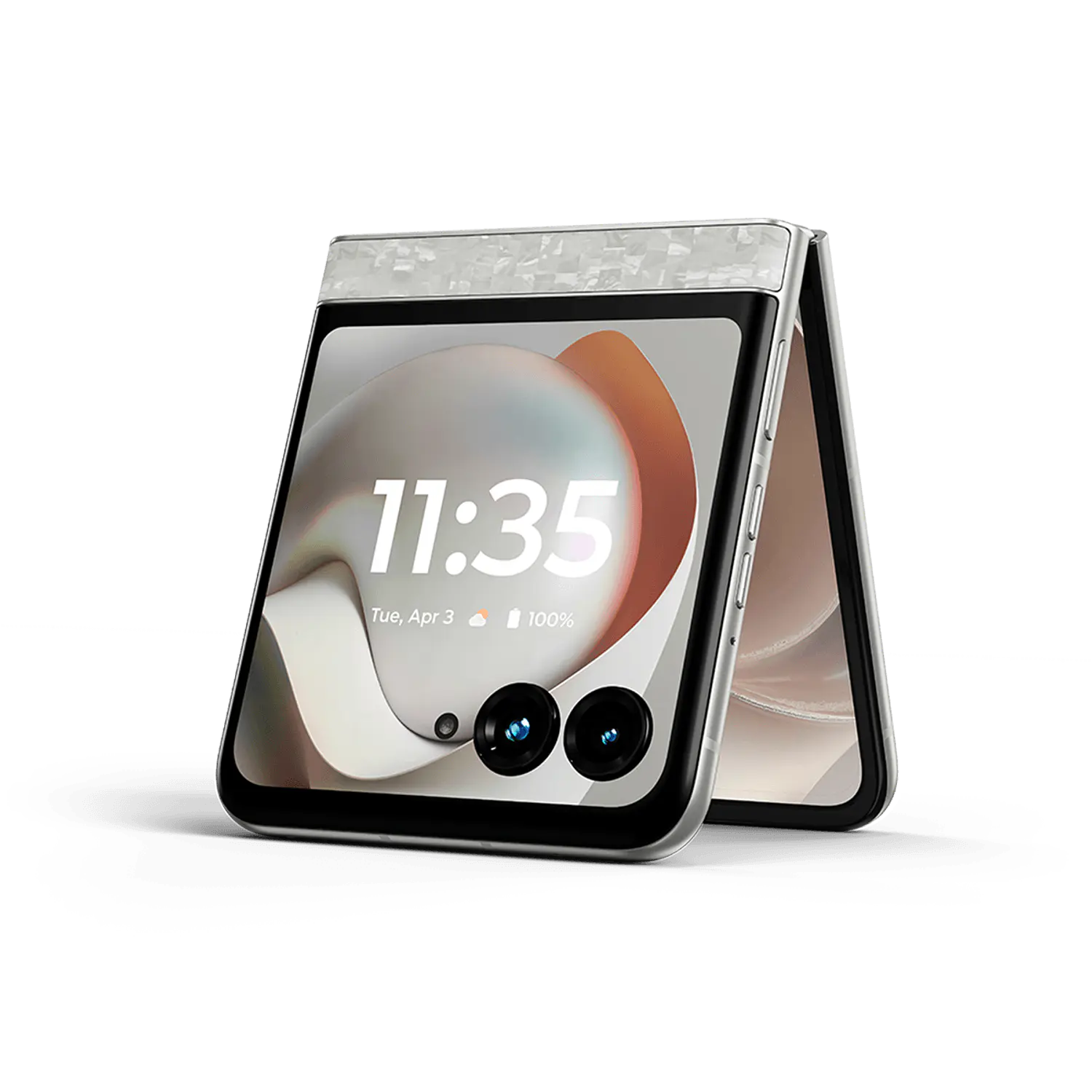 Motorola Razr 70 Smartphone Plegable 5G, 6.9'' AMOLED LTPO 120Hz, Cámara Dual 50MP+50MP OIS, 12GB RAM, 512GB, Android 16, IP48, Blanco 2