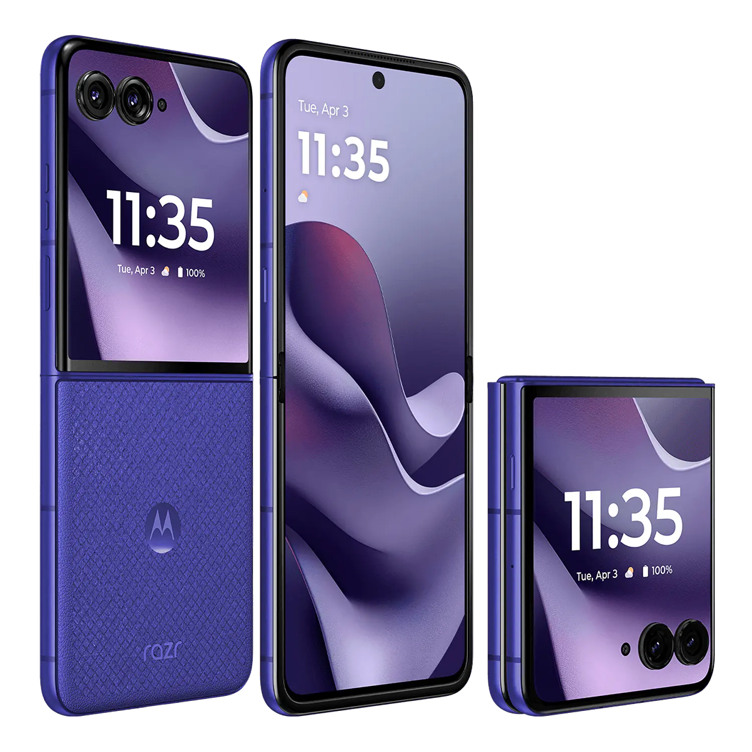 Motorola Razr 70 Ultra 16GB RAM + 1TB Smartphone Plegable 5G, Snapdragon 8 Elite, Pantalla LTPO 7”, Cámara 50MP OIS, Android 16, IP48, Azul 5
