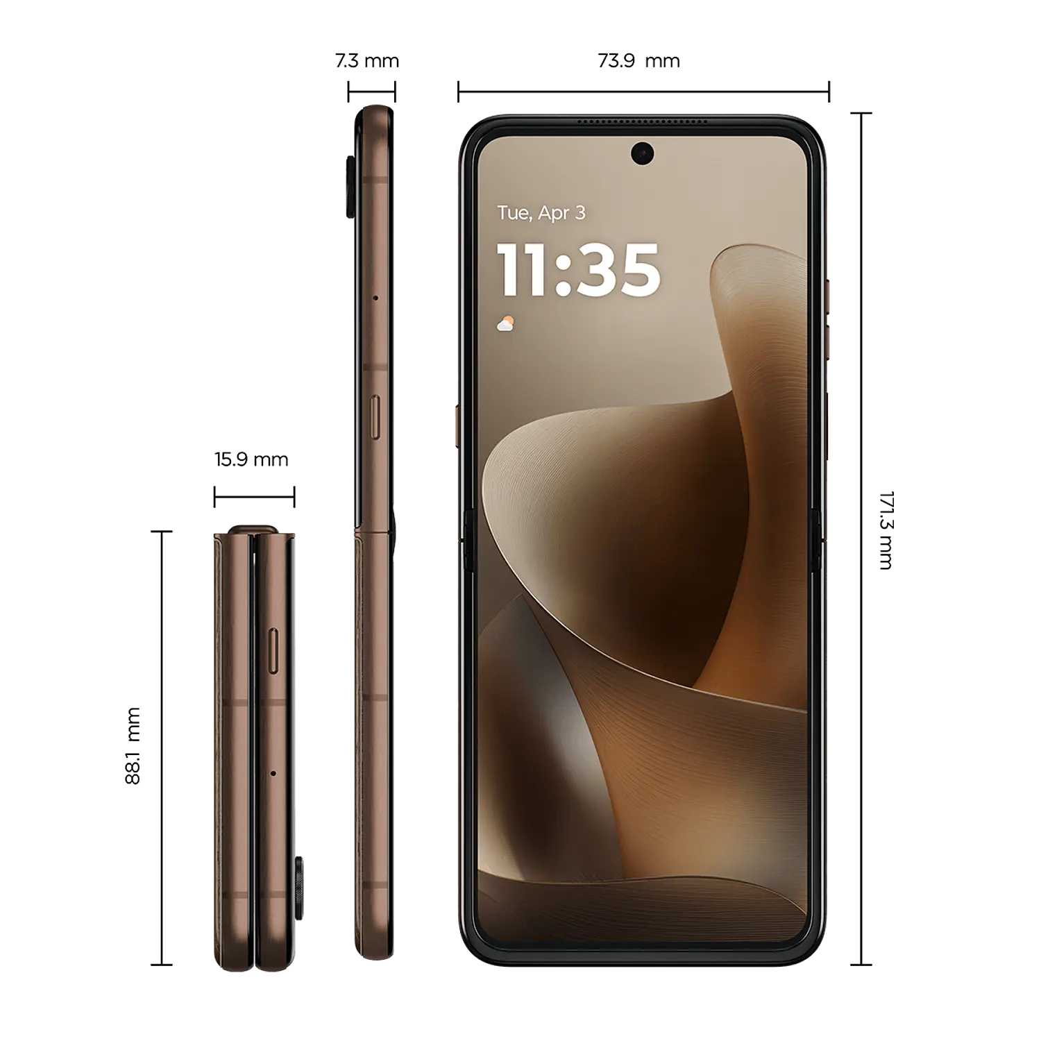 Motorola Razr 70 Ultra 16GB RAM + 1TB Smartphone Plegable 5G, Snapdragon 8 Elite, Pantalla LTPO 7”, Cámara 50MP OIS, Android 16, IP48, Cafe 6