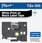Brother TZe-335 Cinta Laminada Blanco sobre Negro 12 mm x 8 m - Miniatura 1