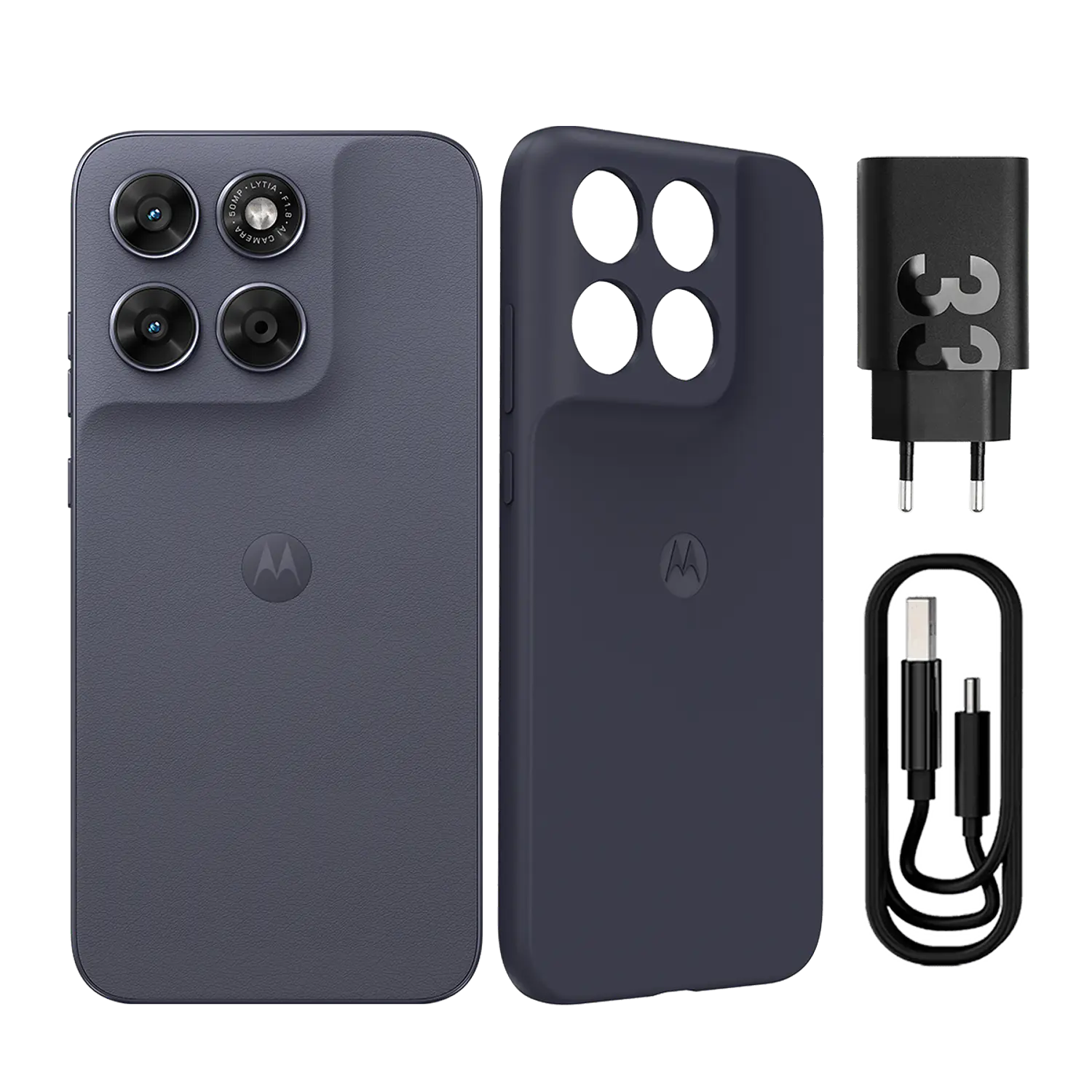 Motorola Moto G67 4GB RAM + 256GB Smartphone 5G, Pantalla AMOLED 120Hz 6.8”, Cámara 50MP, Android 16, NFC, IP64, TurboPower 33W, Gris 2