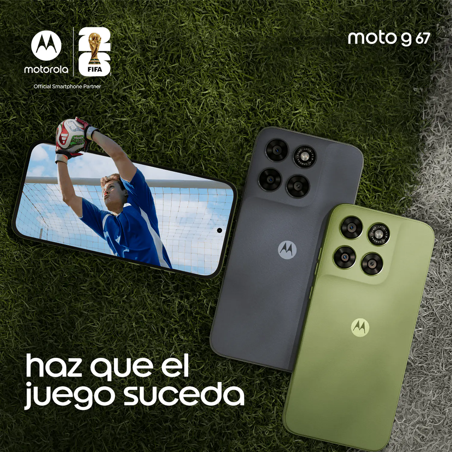 Motorola Moto G67 4GB RAM + 256GB Smartphone 5G, Pantalla AMOLED 120Hz 6.8”, Cámara 50MP, Android 16, NFC, IP64, TurboPower 33W, Gris 6