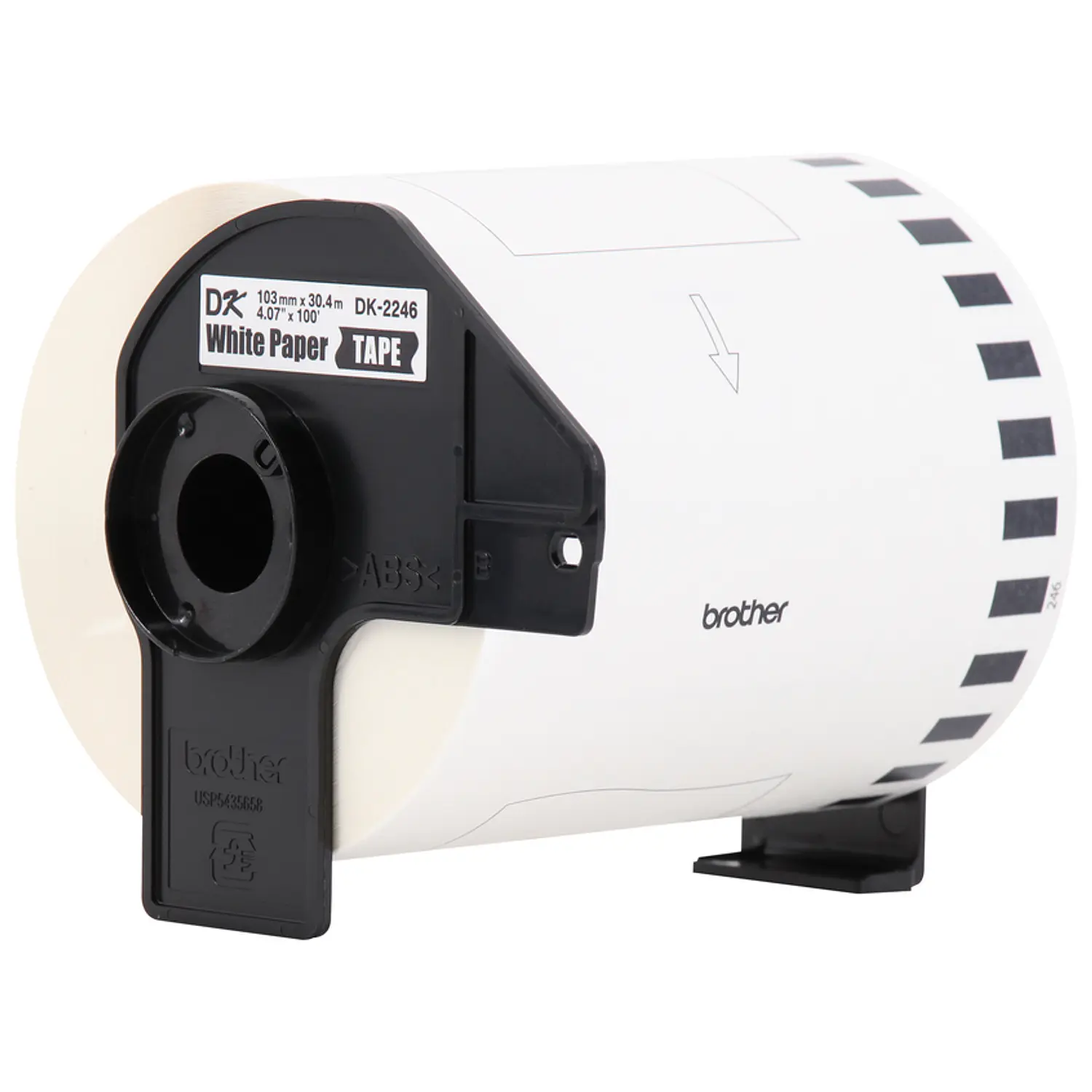 Brother DK-2246 Etiqueta Continua Negro sobre Blanco 103 mm x 30,48 m 3