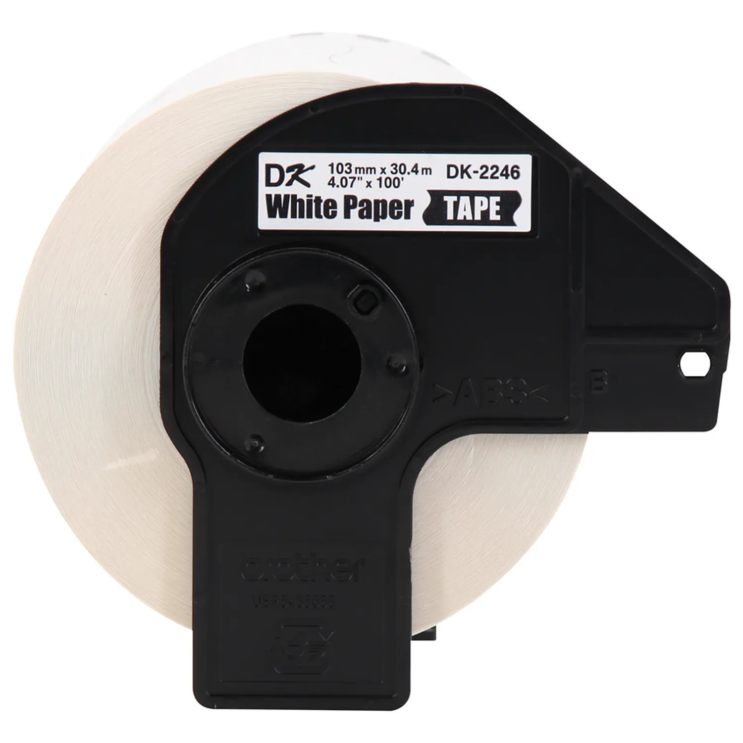 Brother DK-2246 Etiqueta Continua Negro sobre Blanco 103 mm x 30,48 m 4