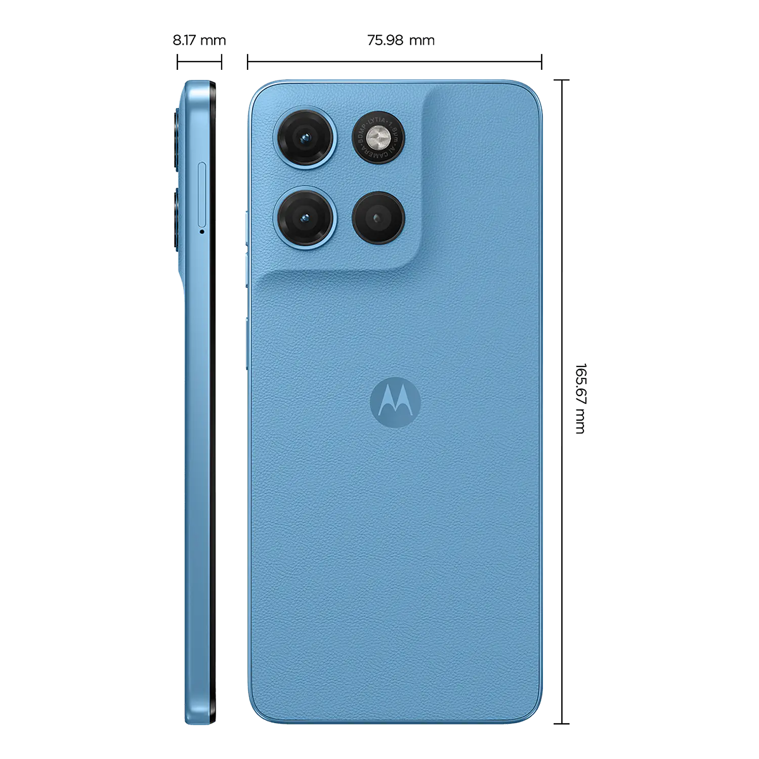 Motorola Moto G17 4GB RAM + 128GB Smartphone Android 15, Pantalla 6.7” LCD, Cámara 50MP, Dolby Atmos, Batería 5200mAh, IP64, Celeste 3
