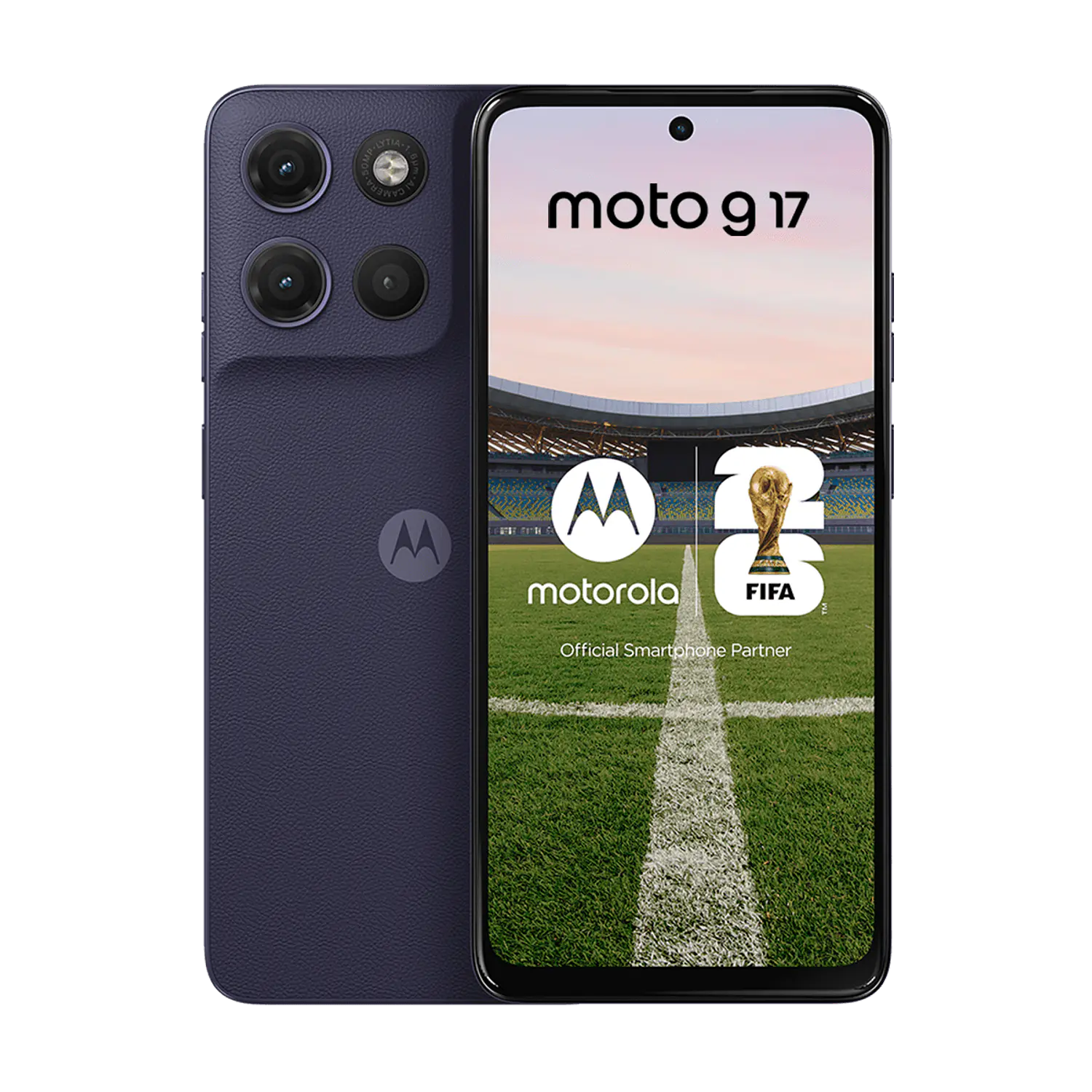 Motorola Moto G17 4GB RAM + 128GB Smartphone Android 15, Pantalla 6.7” LCD, Cámara 50MP, Dolby Atmos, Batería 5200mAh, IP64, Arandano 1