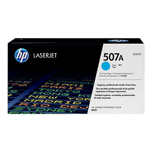 HP 507A CE401A Tóner Cian Original LaserJet 6.000 Páginas