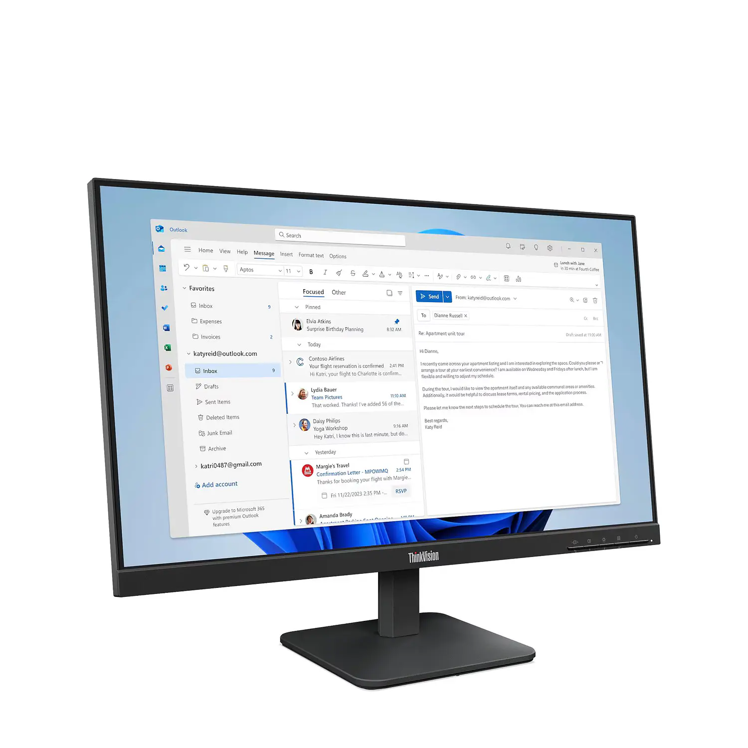 Lenovo ThinkVision S24-4e Monitor 23.8