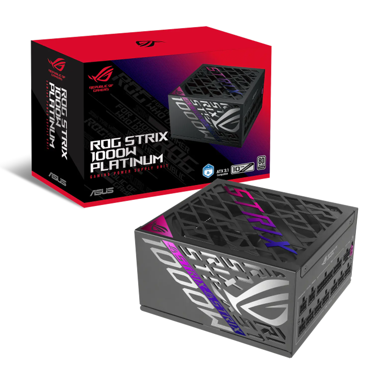 ASUS ROG Strix 1000W Platinum 90YE00W1-B0AA00 Fuente de Poder ATX 3.1 Modular 1