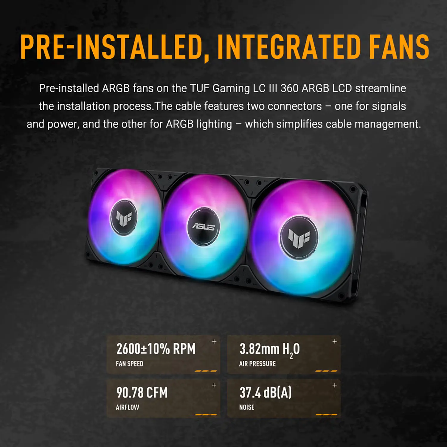 ASUS TUF Gaming LC III 360 ARGB LCD 90RC01A1-B0AAY0 Refrigeración Líquida CPU AIO 360mm 13