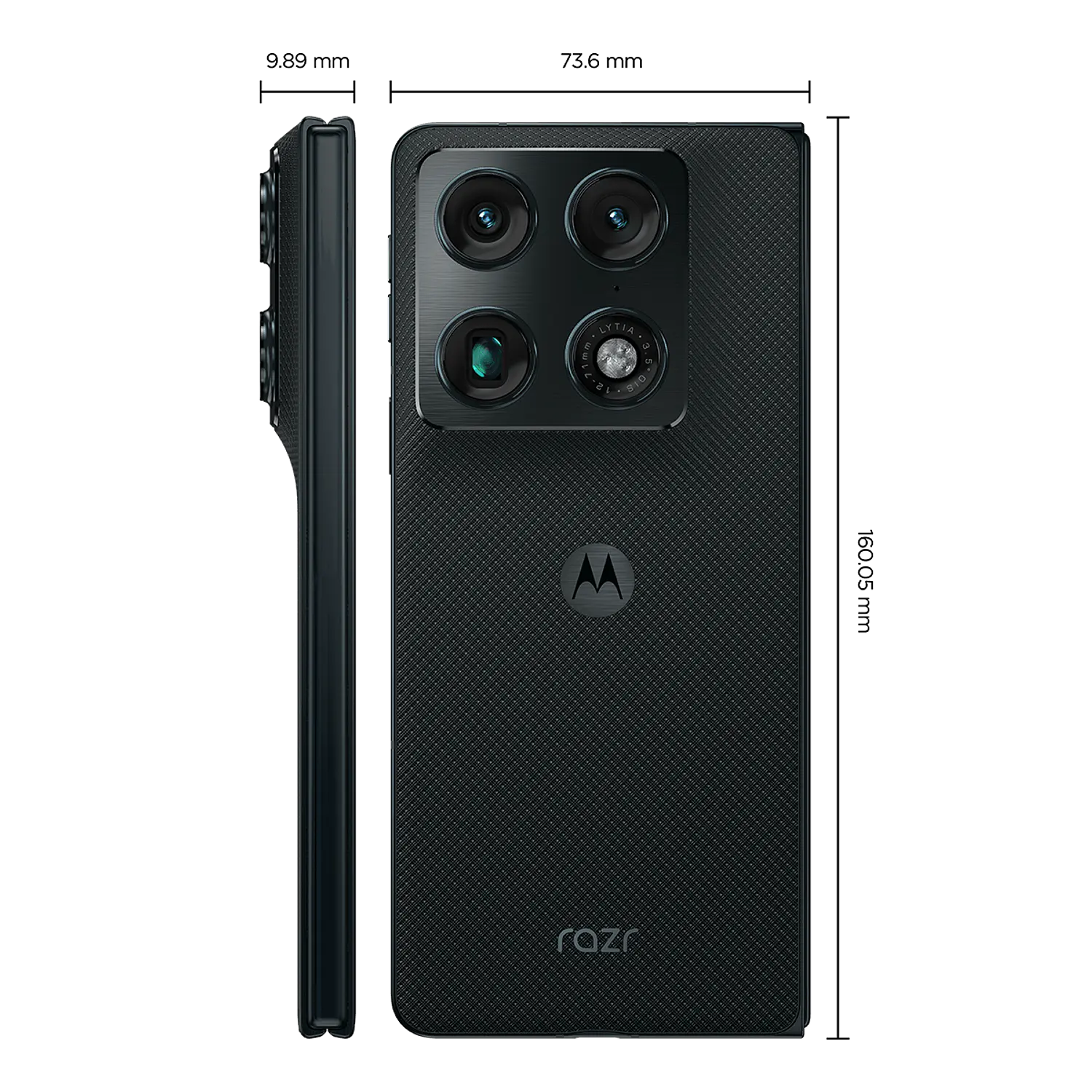 Motorola Razr Fold Smartphone Plegable 5G, Snapdragon 8 Gen 5, 16GB RAM 1TB, Cámara 50MP, WiFi 7, Batería 6000 mAh, Carga 90W, Negro 6