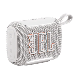 JBL Go 5 Parlante Bluetooth Portátil, Speaker Inalámbrico IP68, Sonido JBL Pro, Auracast, USB-C, Resistente al Agua y Polvo, Hasta 10 Horas de Batería, Blanco
