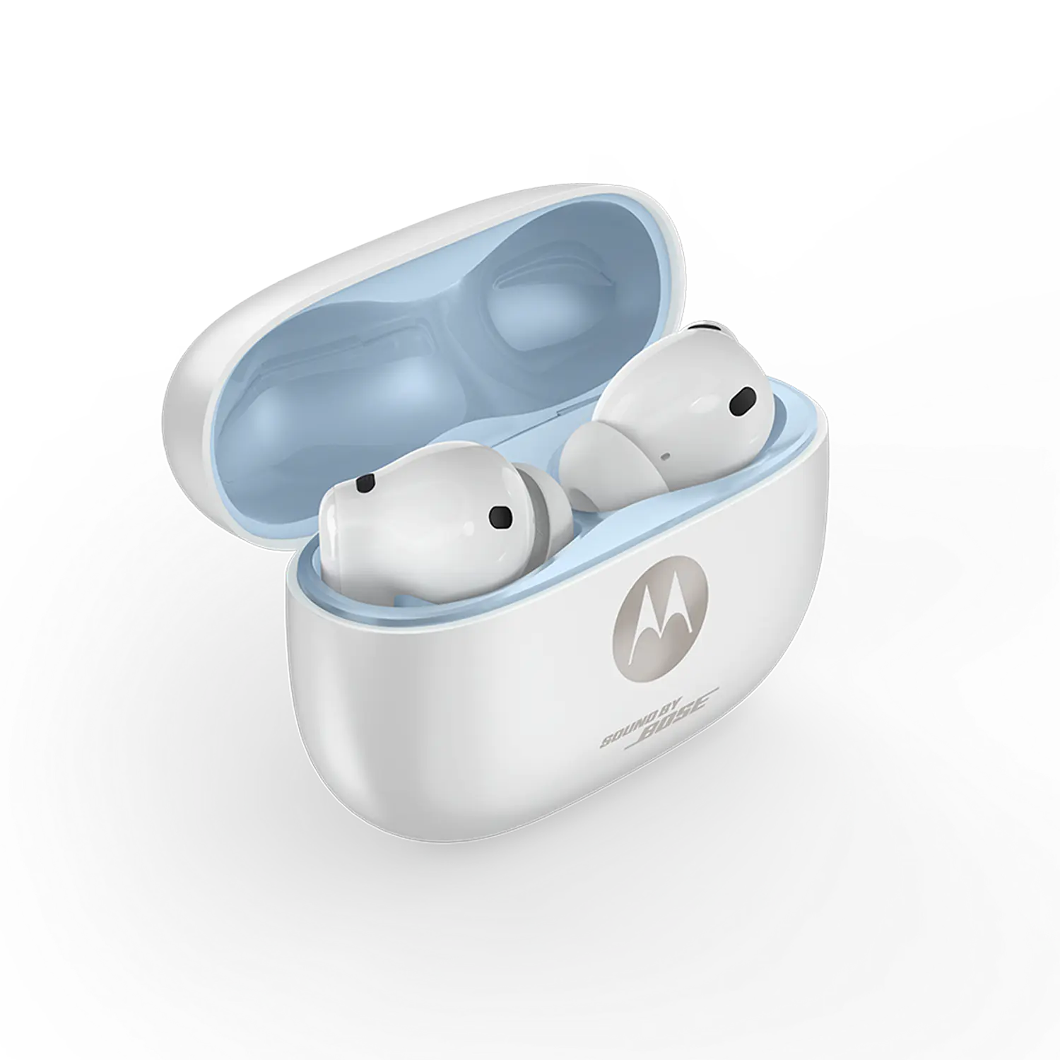 Motorola Moto Buds 2 Plus Audífonos Inalámbricos, Sonido Bose, Hi-Res, ANC Adaptativo, Bluetooth 6.0, IP54, 40H, Blanco 2