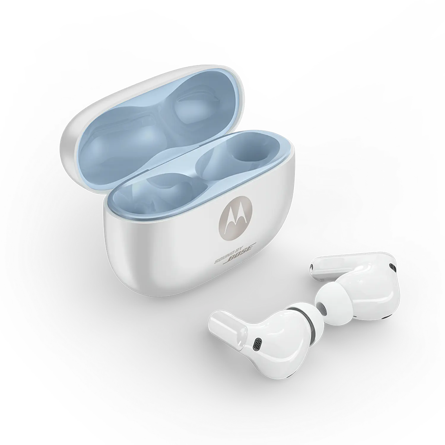 Motorola Moto Buds 2 Plus Audífonos Inalámbricos, Sonido Bose, Hi-Res, ANC Adaptativo, Bluetooth 6.0, IP54, 40H, Blanco 3