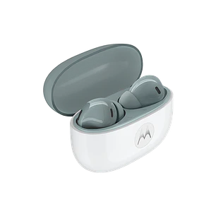 Motorola Moto Buds 2 Audífonos Inalámbricos, Sonido Espacial, ANC, Bluetooth 6.0, IP54, 48H, Gris
