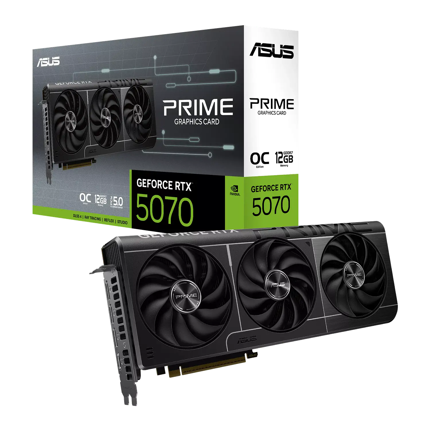 ASUS Prime GeForce RTX 5070 OC 90YV0M10-M0AA00 Tarjeta de Video 12GB GDDR7 2