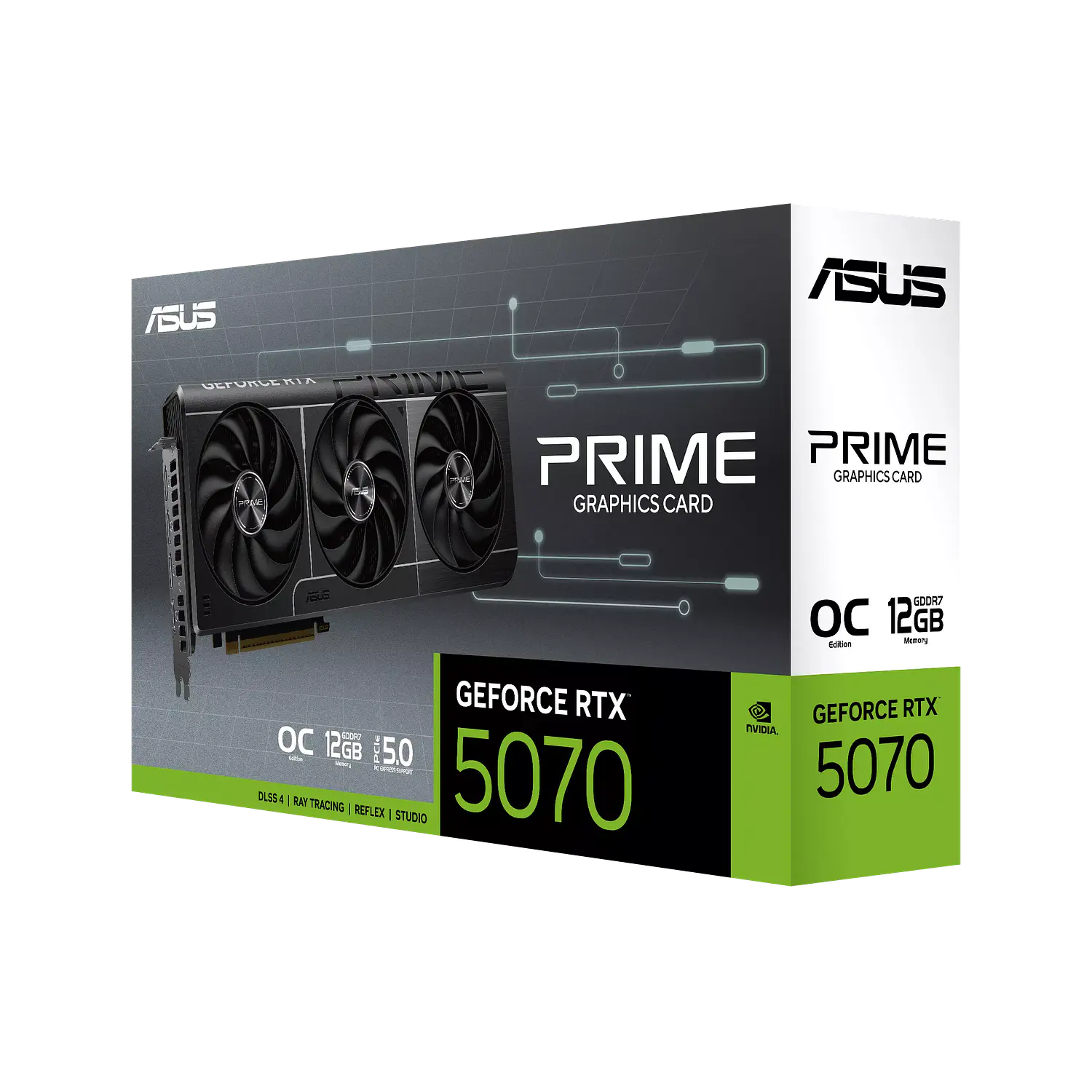 ASUS Prime GeForce RTX 5070 OC 90YV0M10-M0AA00 Tarjeta de Video 12GB GDDR7 15