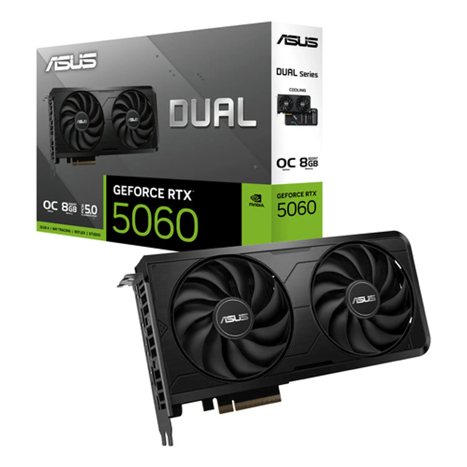 ASUS Dual GeForce RTX 5060 EVO OC 90YV0NS0-M0AA00 Tarjeta de Video 8GB GDDR7 1