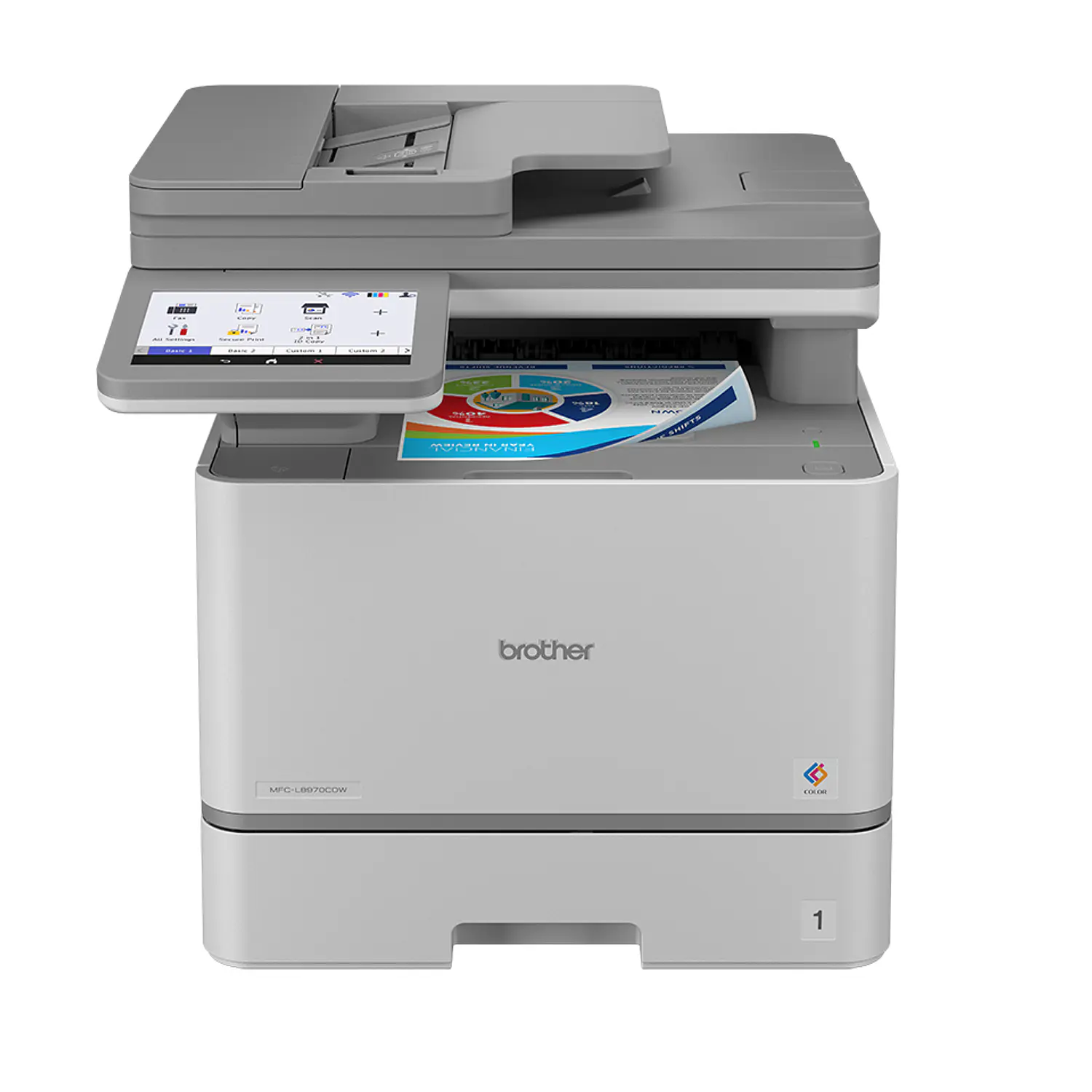 Brother MFC-L8970CDW Multifuncional Láser Color, 33 ppm, Dúplex, ADF 80 Hojas, Wi-Fi Doble Banda, Ethernet, NFC, Pantalla Táctil 7