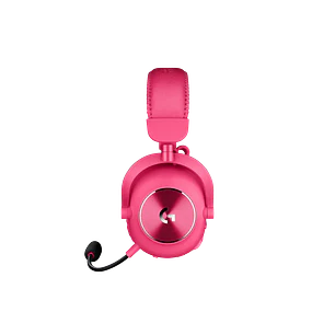 Logitech G PRO X 2, Audífonos Gamer, LIGHTSPEED, Dongle USB, Jack 3.5mm, Magenta
