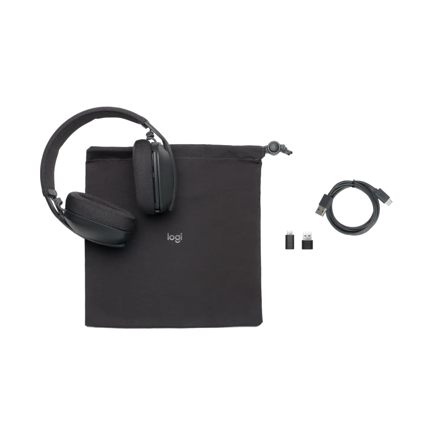 Logitech Zone Vibe 981-001198 Audífonos Bluetooth, Micrófono con Cancelación de Ruido, USB-C, USB-A, Zoom, Google Meet, Teams, PC, Mac, Grafito 6
