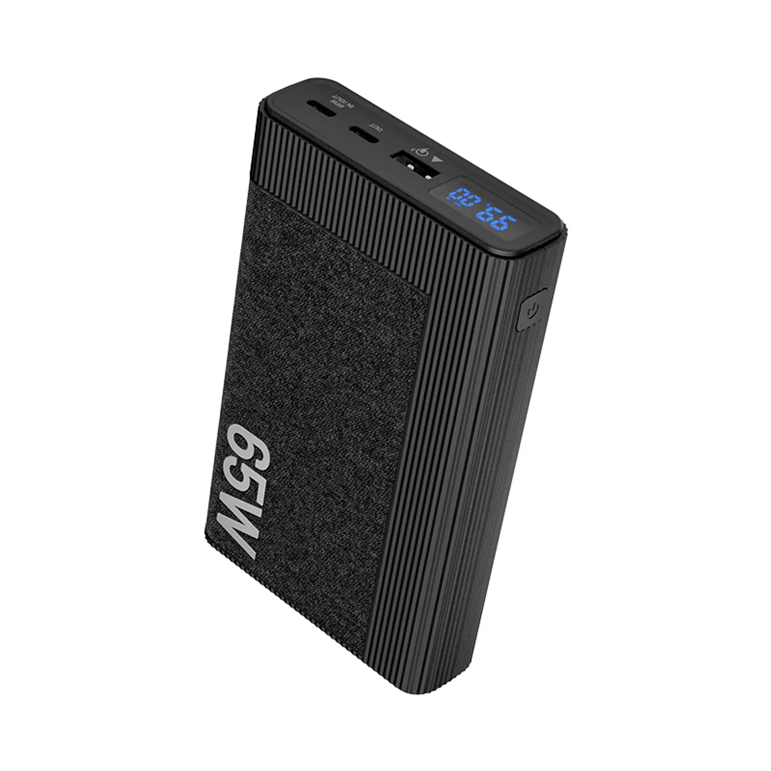 Klip Xtreme KPB-800 Power Bank PowerCell Ultra, 20000mAh, 65W PD, USB-C, Carga Rápida, Notebook, Laptop, MacBook, Smartphone, 3 Puertos, Pantalla LED 1