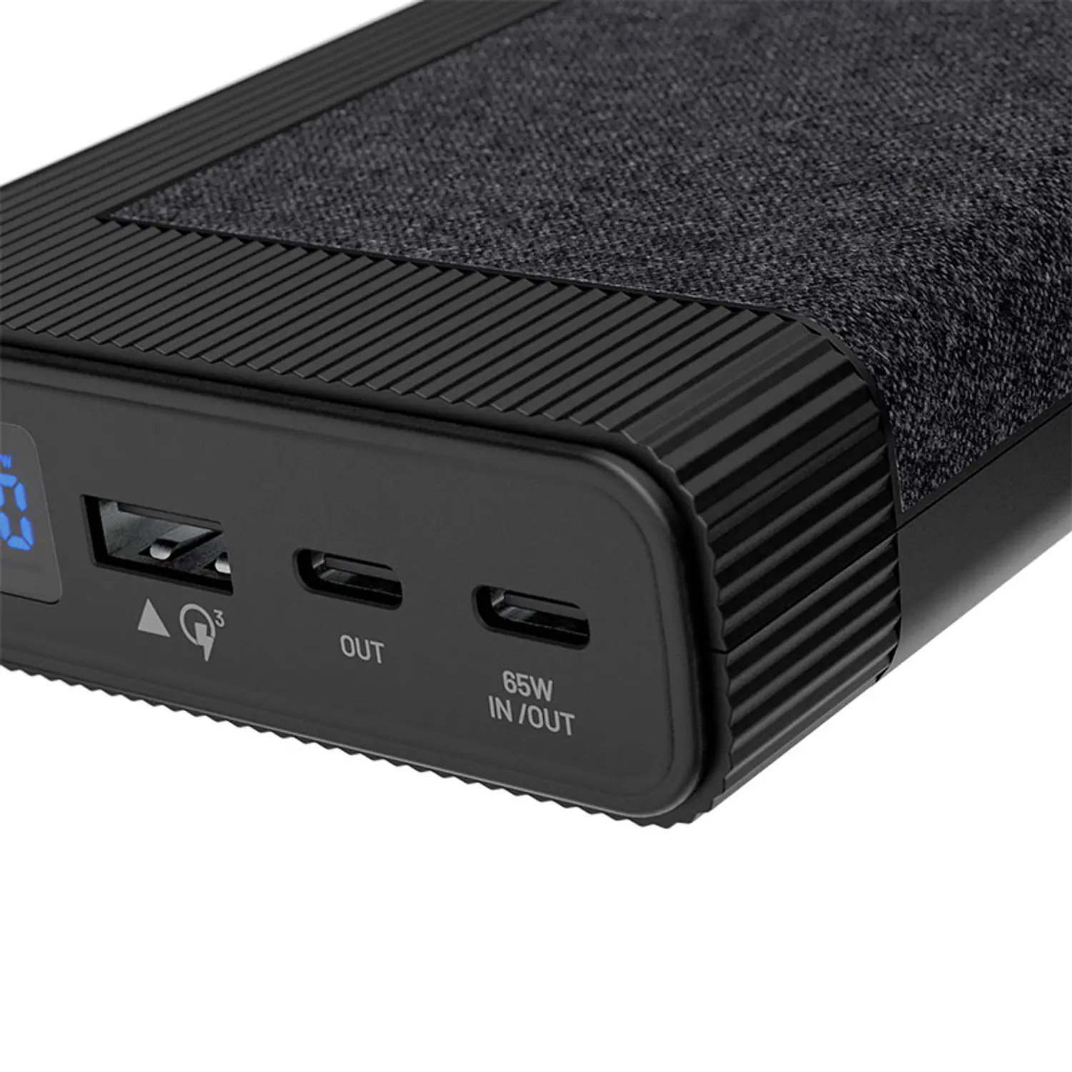 Klip Xtreme KPB-800 Power Bank PowerCell Ultra, 20000mAh, 65W PD, USB-C, Carga Rápida, Notebook, Laptop, MacBook, Smartphone, 3 Puertos, Pantalla LED 3