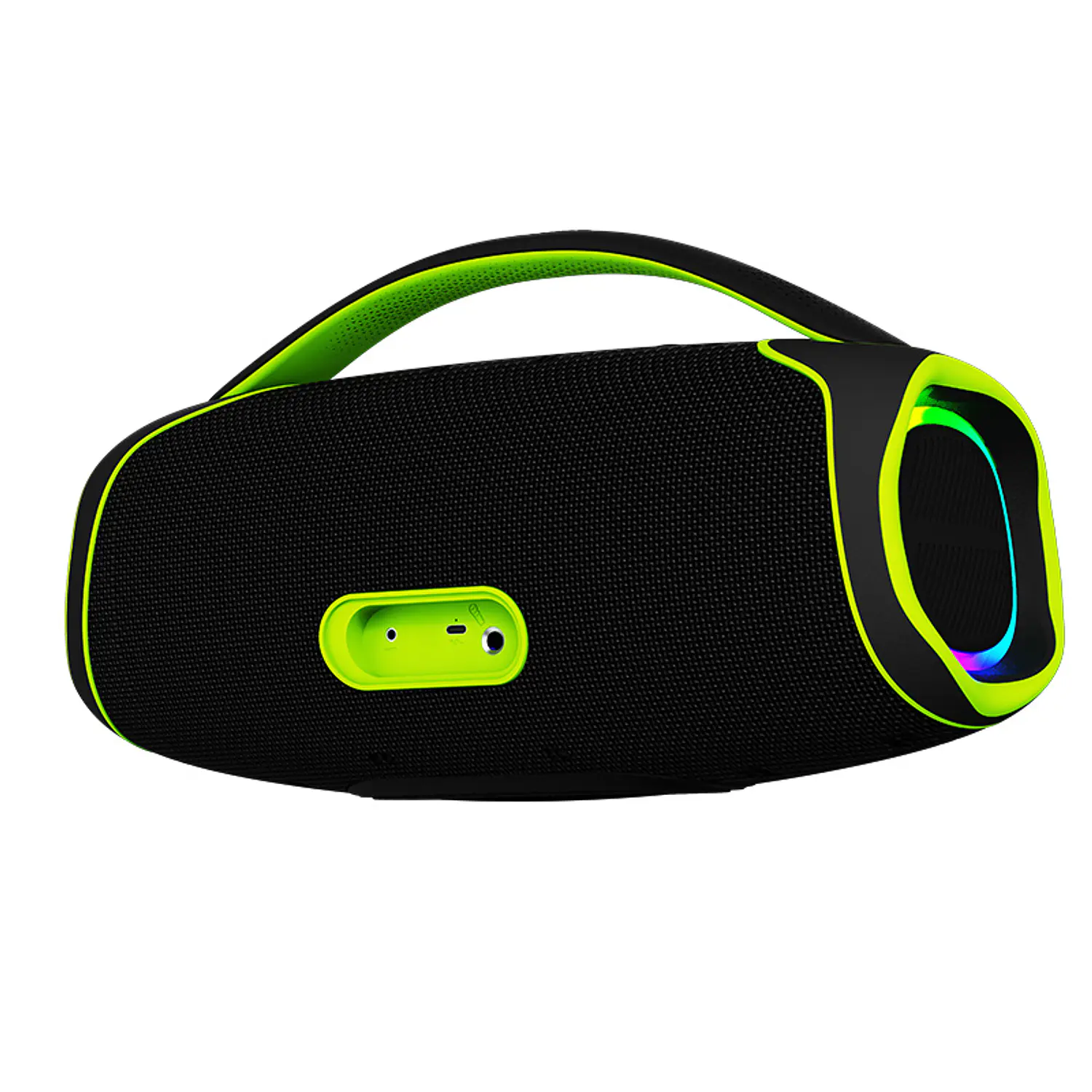 Klip Xtreme KBK-850 WaveRider Pro Parlante Bluetooth Portátil, 60W, IPX5, Luces LED, TWS, Entrada Micrófono, USB-C, AUX 3.5mm, Karaoke, Batería Recargable 5