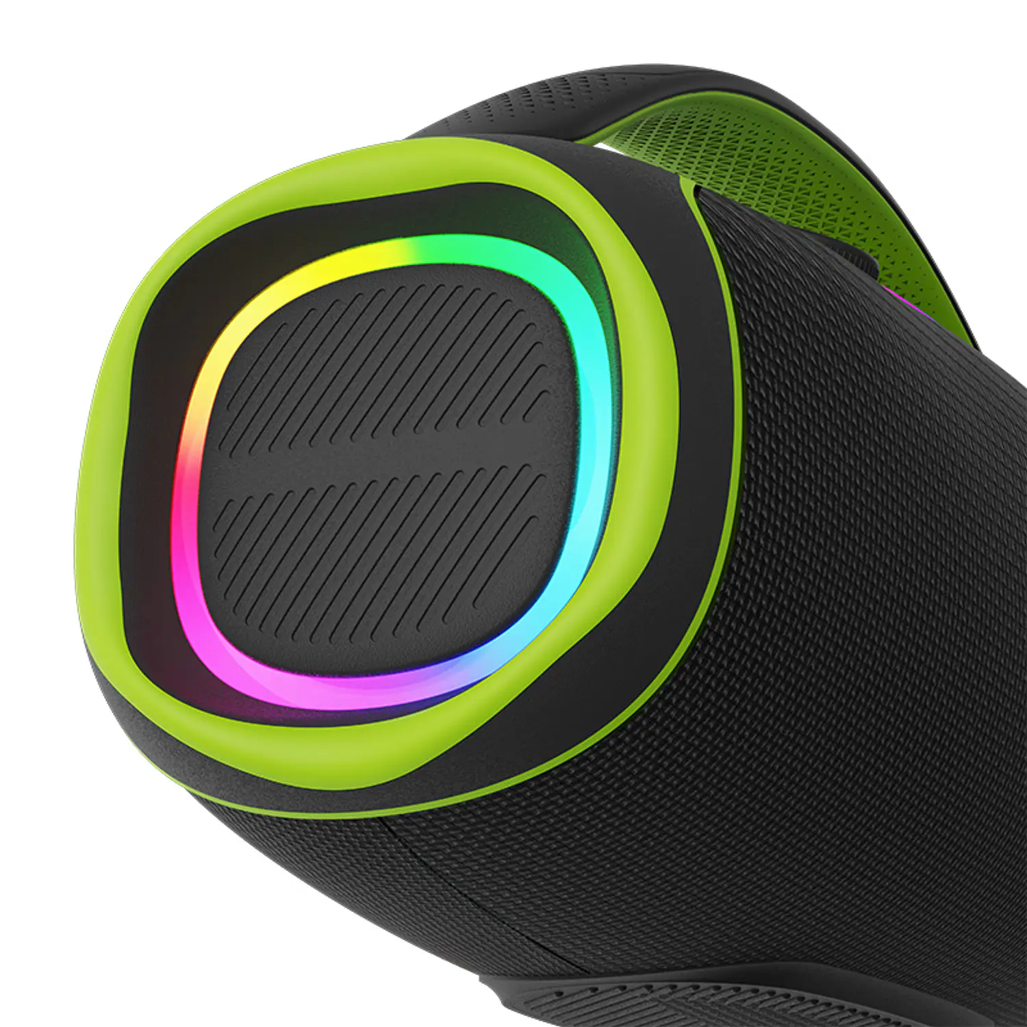 Klip Xtreme KBK-850 WaveRider Pro Parlante Bluetooth Portátil, 60W, IPX5, Luces LED, TWS, Entrada Micrófono, USB-C, AUX 3.5mm, Karaoke, Batería Recargable 3