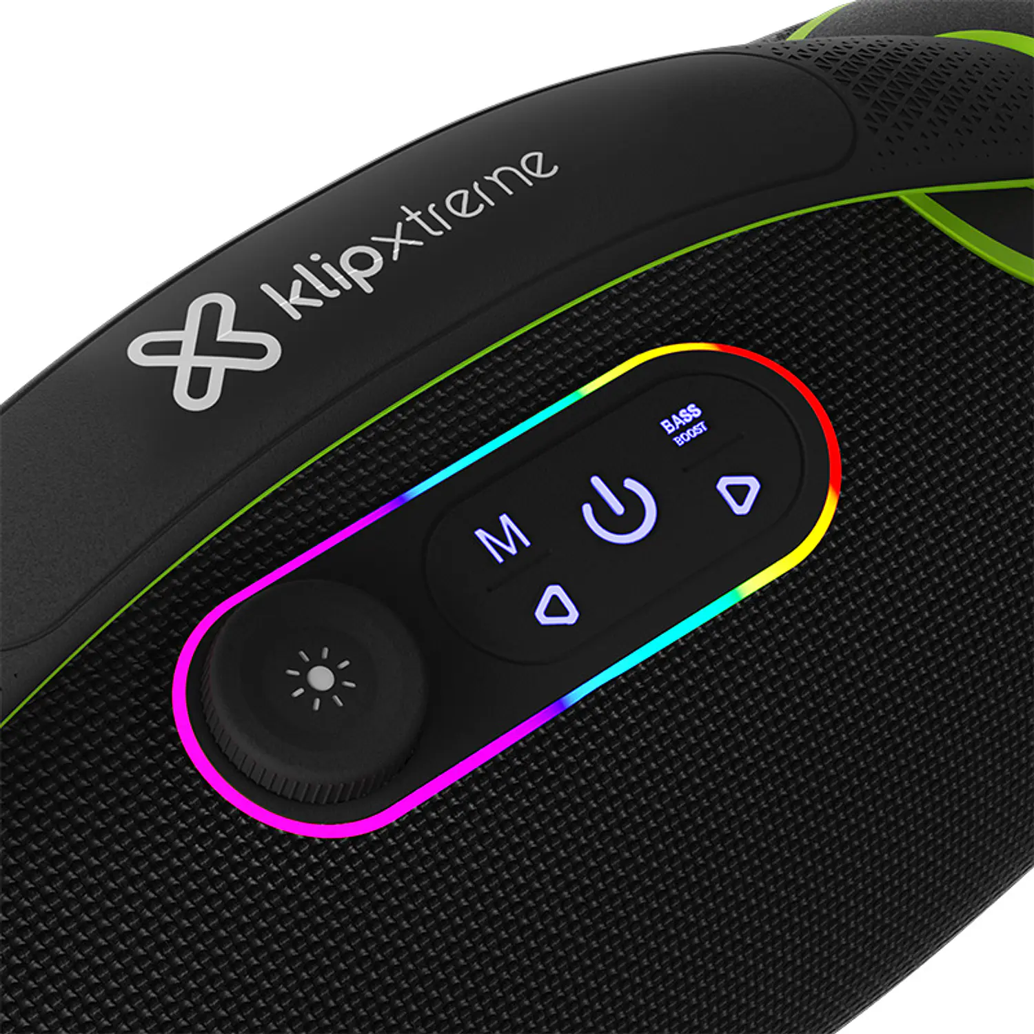 Klip Xtreme KBK-850 WaveRider Pro Parlante Bluetooth Portátil, 60W, IPX5, Luces LED, TWS, Entrada Micrófono, USB-C, AUX 3.5mm, Karaoke, Batería Recargable 2