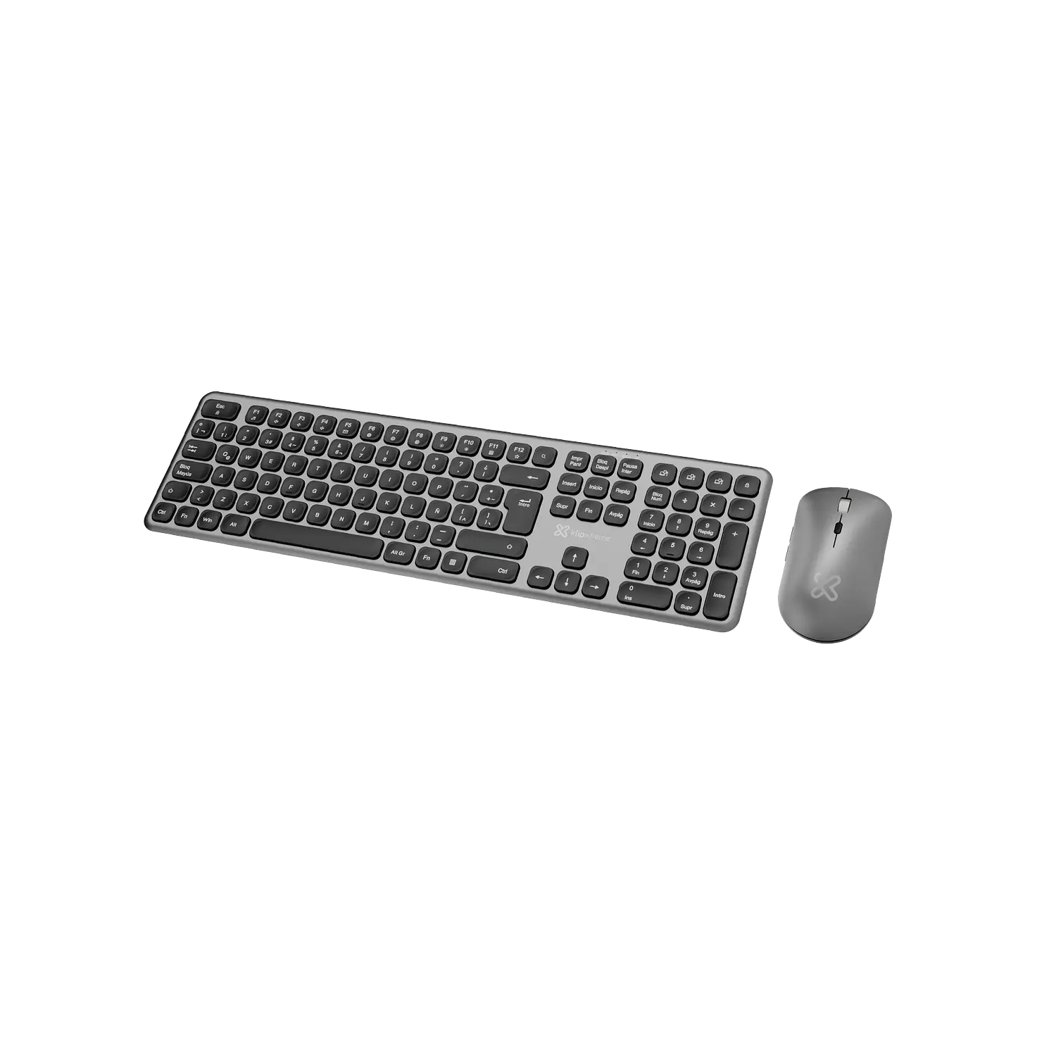 Klip Xtreme Linkey Duo KBK-850 Teclado y Mouse Inalámbricos Bluetooth 5.1, Español Latinoamericano, Multidispositivo, Recargables, DPI Ajustable, Premium 1