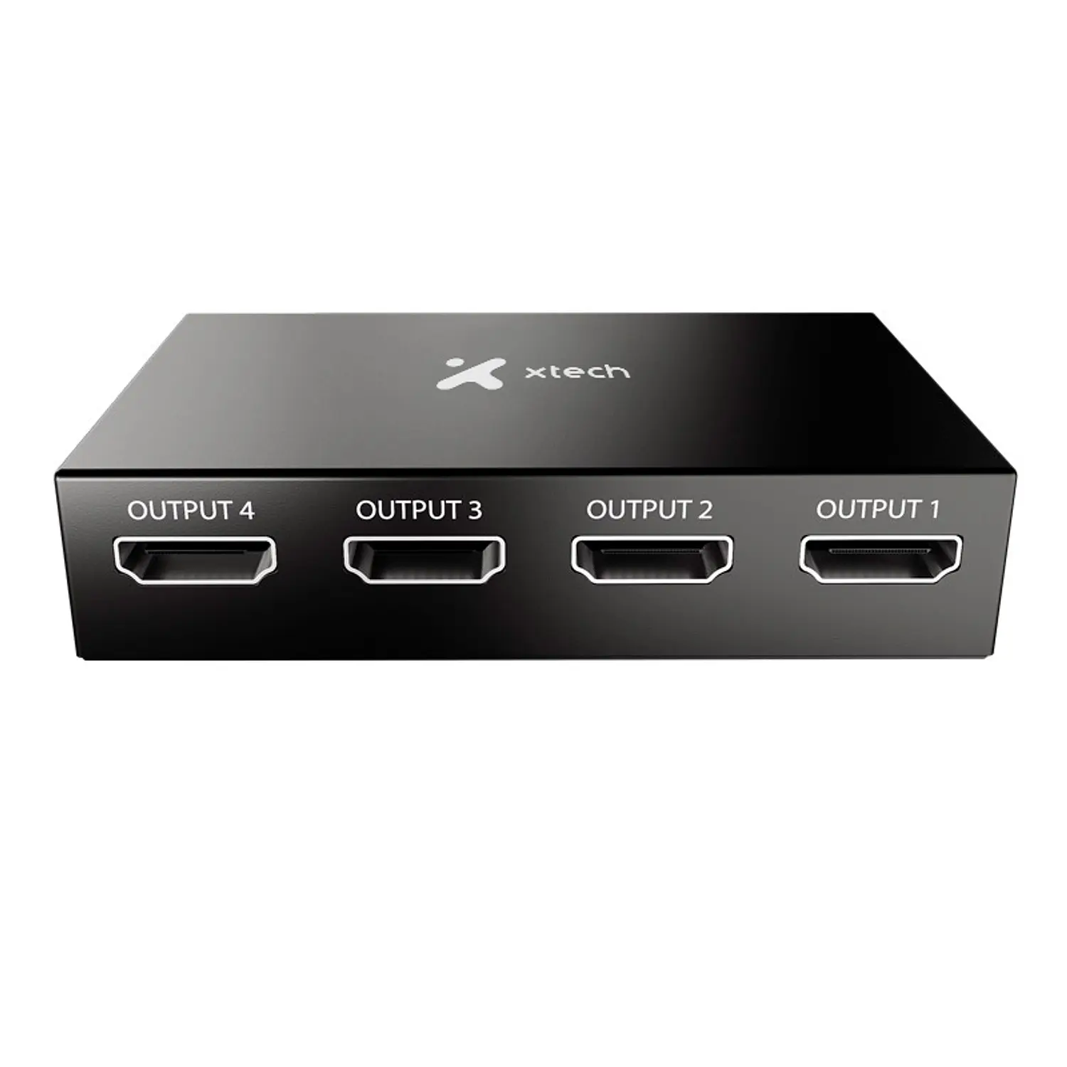 Xtech XHA-420 Multiplicador HDMI 1x4, Splitter HDMI, 1 Entrada 4 Salidas, 4K Ultra HD, Compatible 3D, Plug and Play, 3